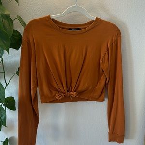 Orange crop long sleeve